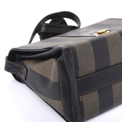 Fendi Calfskin Pequin Spalmati Crossbody Bag Tobacco 5 of 11