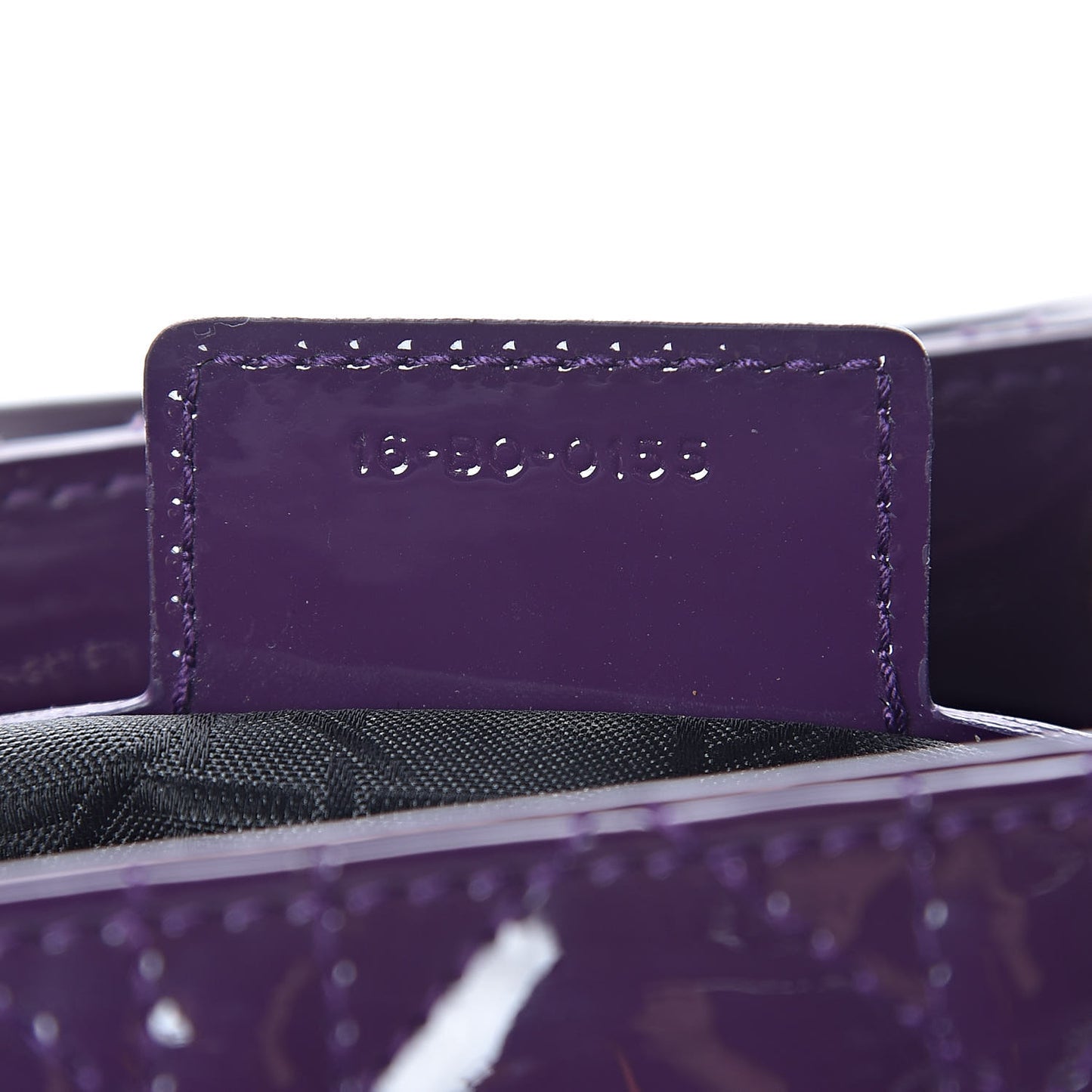 Patent Cannage Medium Lady Dior Purple
