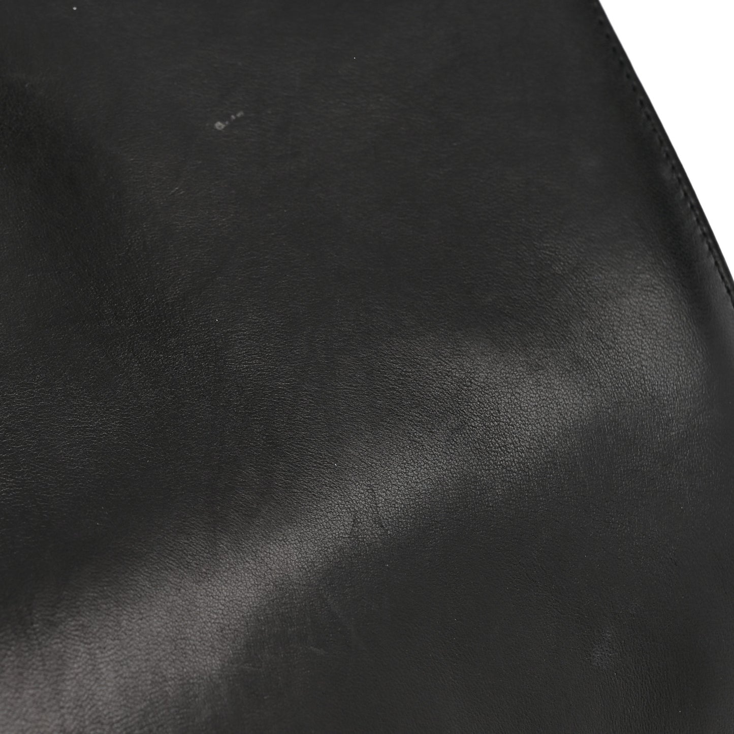 Lambskin Quilted Large Boy Flap Black