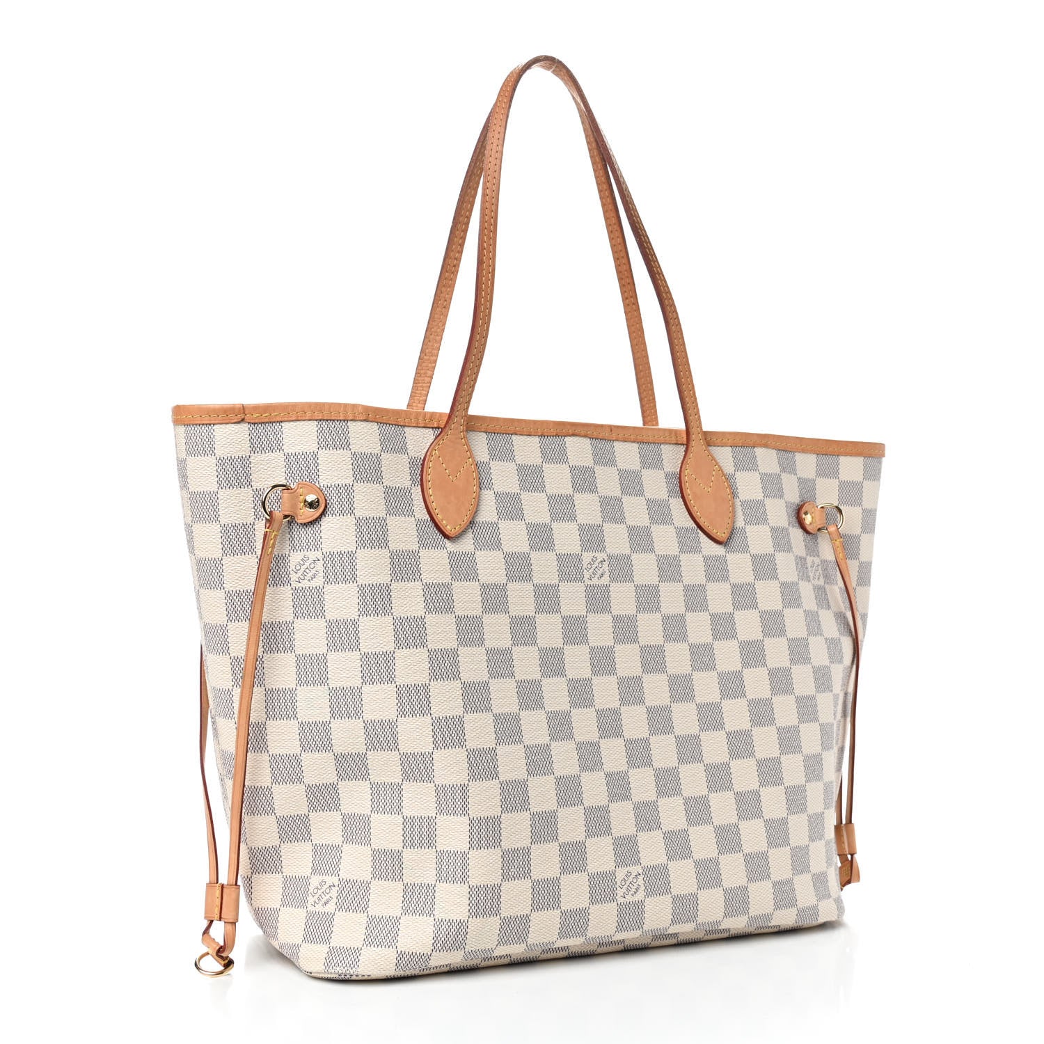 Louis Vuitton Damier Azur Neo Neverfull MM Rose Ballerine 3 of 9