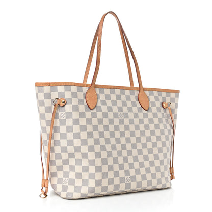 Louis Vuitton Damier Azur Neo Neverfull MM Rose Ballerine 3 of 9
