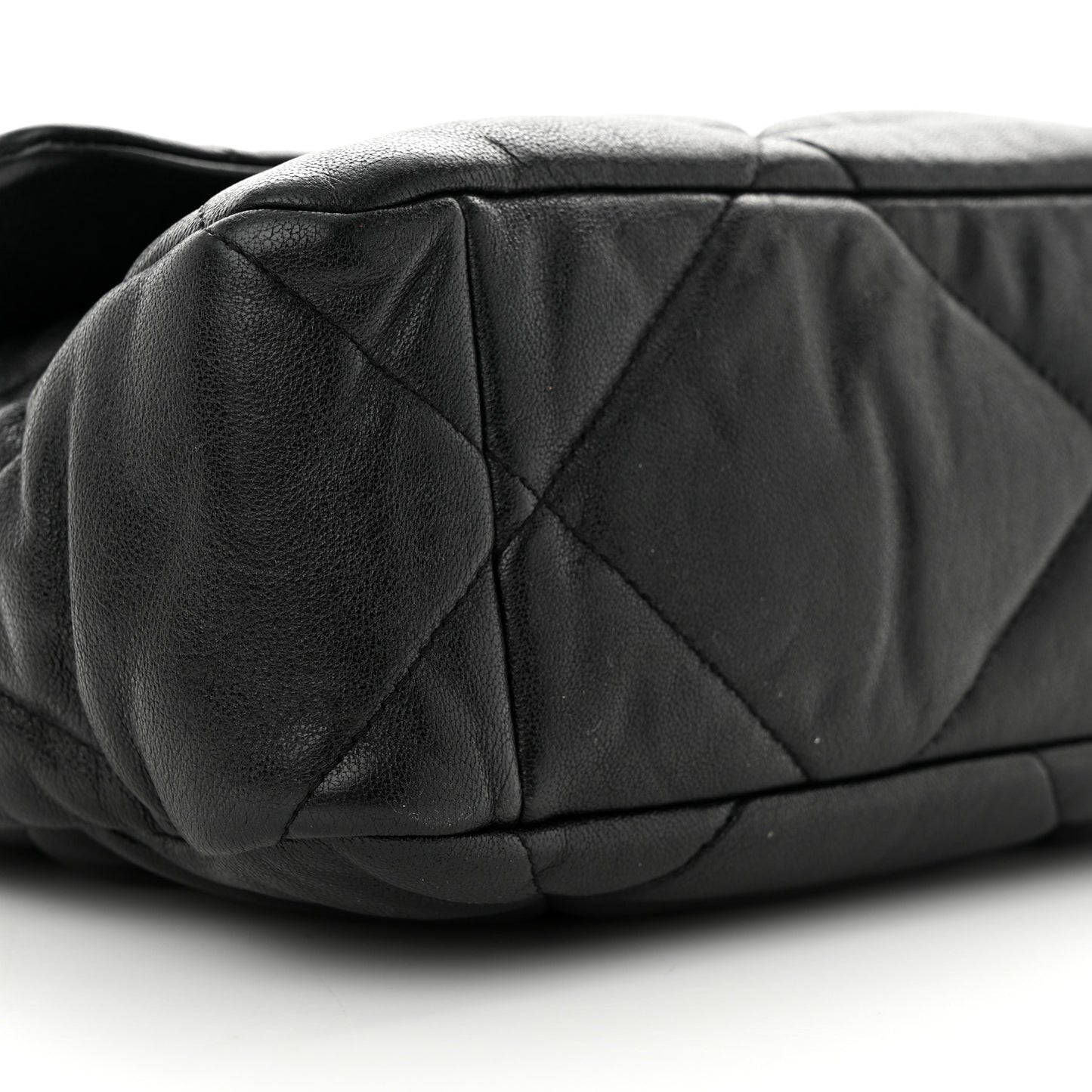 Lambskin Quilted Large Chanel 19 Flap Black