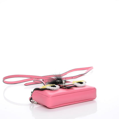 Fendi Nappa Rabbit Fox Fur Micro Buggie Baguette Rosa Fluo Multicolor 5 of 9