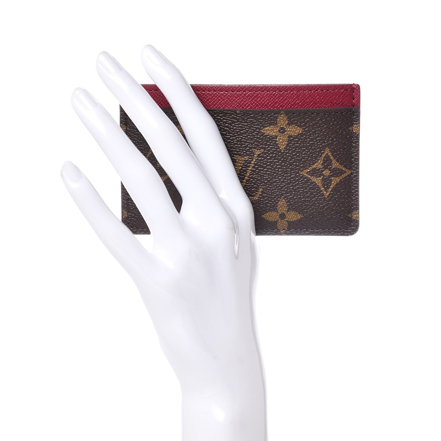 Monogram Card Holder Fuchsia