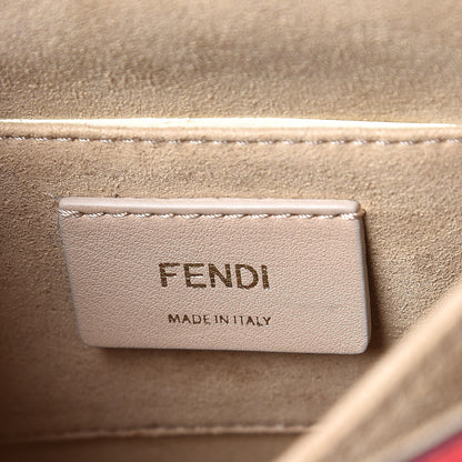 Fendi Vitello Liberty Whipstitch Bow Small Kan I Shoulder Bag Fiamma Multicolor 7 of 9