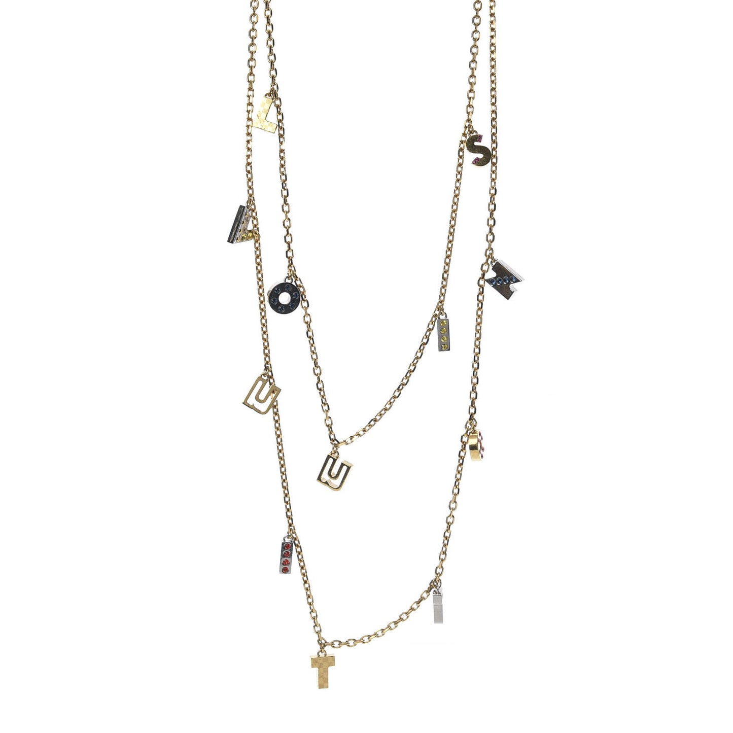 Love Letters Timeless Long Necklace Gold