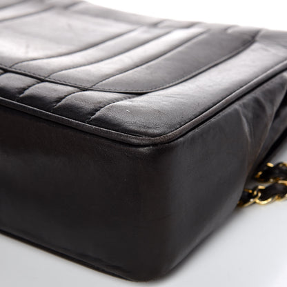 Chanel Lambskin Vertical Quilt Jumbo Single Flap Black 14 of 21