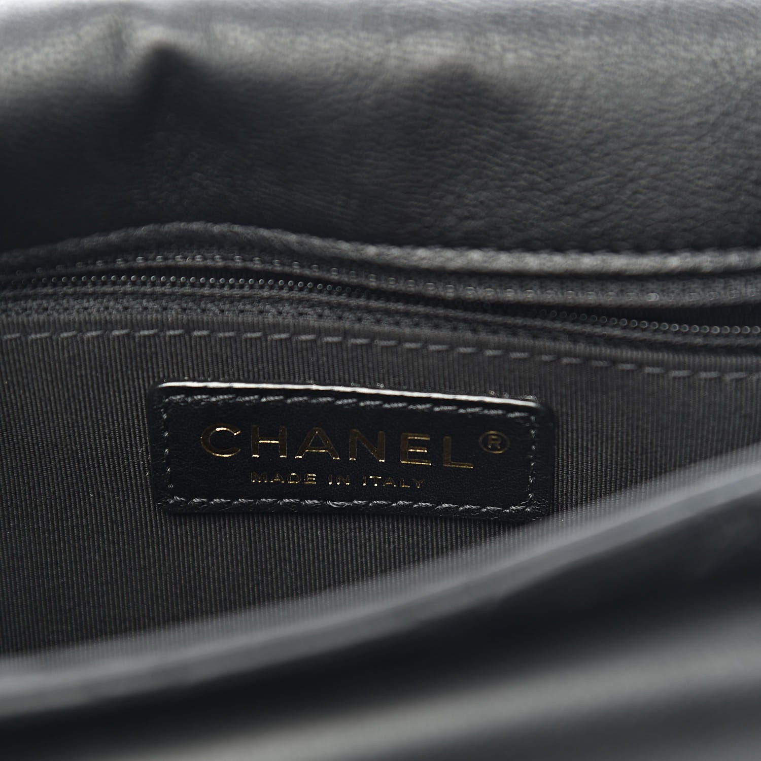 Chanel Grained Calfskin Quilted Messenger Flap Black 6 of 10
