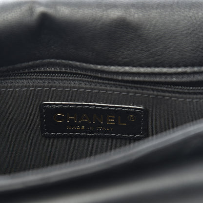 Chanel Grained Calfskin Quilted Messenger Flap Black 6 of 10