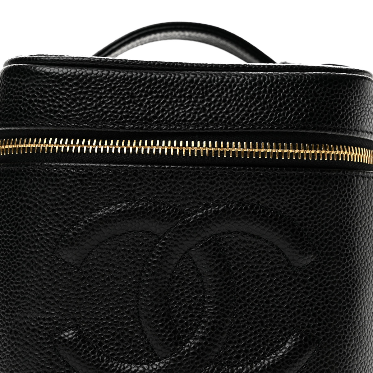 Chanel Caviar Vanity Cosmetic Case Black 9 of 14