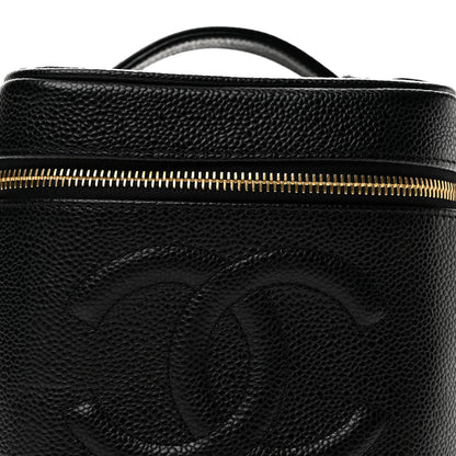 Chanel Caviar Vanity Cosmetic Case Black 9 of 14