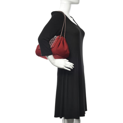 Chanel Toile Patent Chocolate Bar Accordion Mademoiselle Flap 2 of 13
