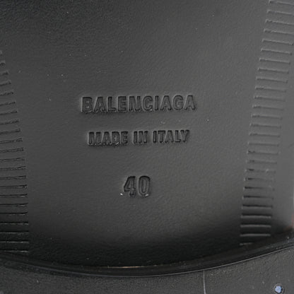 Balenciaga Polished Calfskin Rim Boots 40 Black 6 of 9