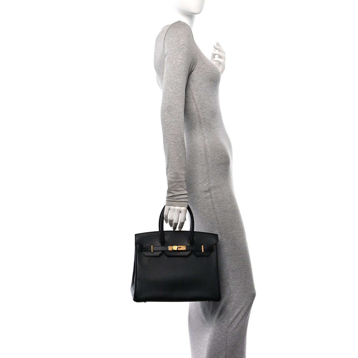 Epsom Birkin 30 Black