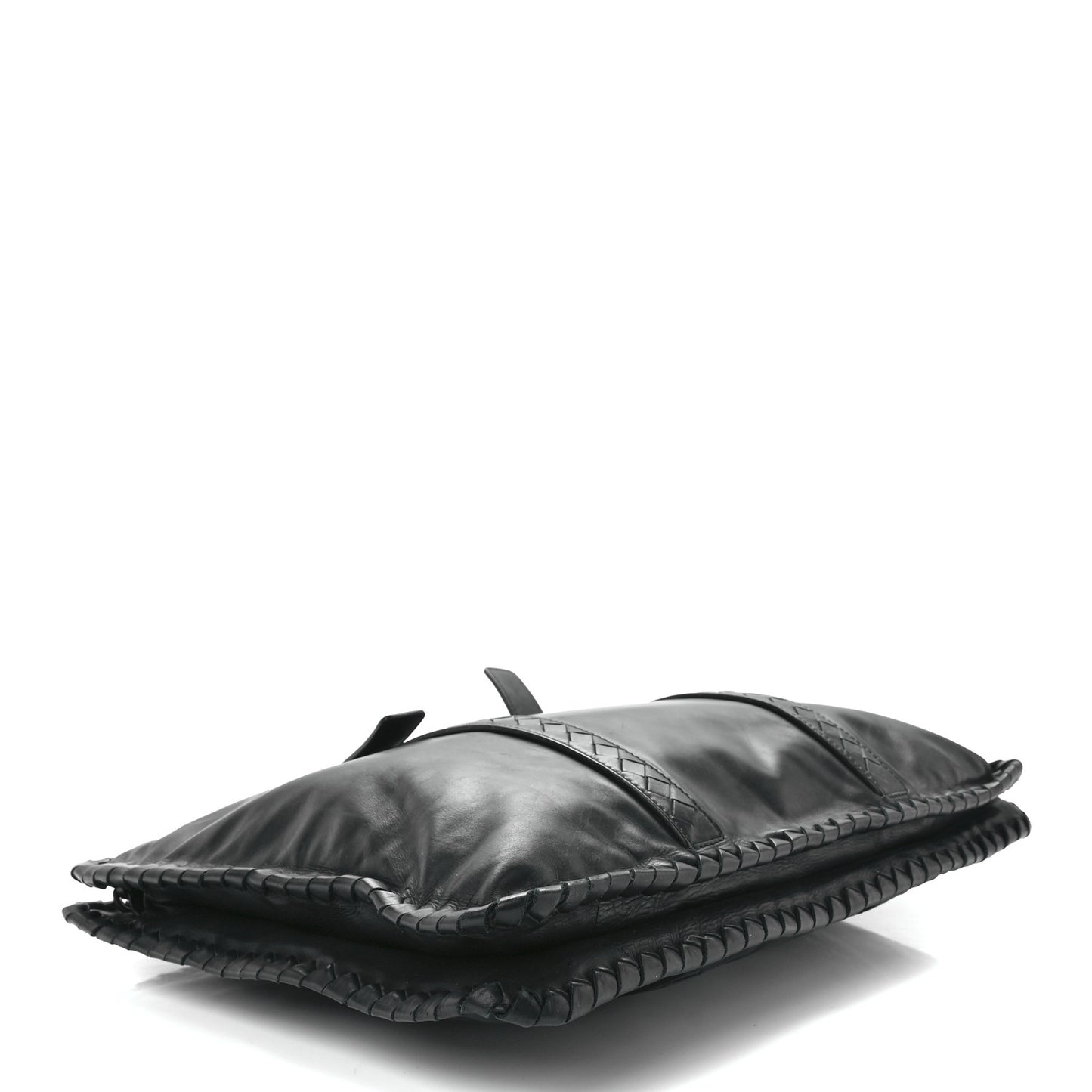 Calfskin Intrecciato Briefcase Black
