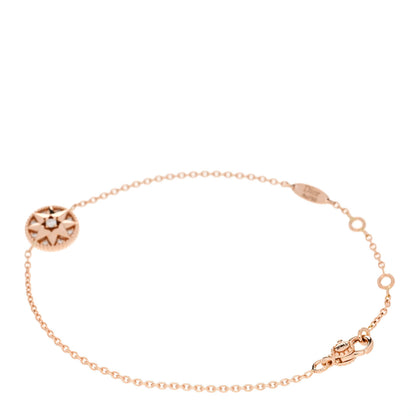 Christian Dior 18K Rose Gold Pave Diamond Rose Des Vents Bracelet 2 of 5