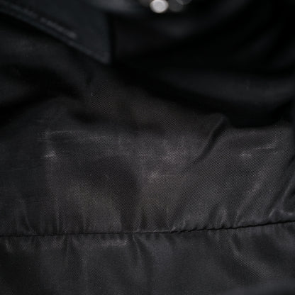 Alexander Wang Pebbled Lambskin Inside Out Rockie Black Clear Resin Hardware 9 of 13