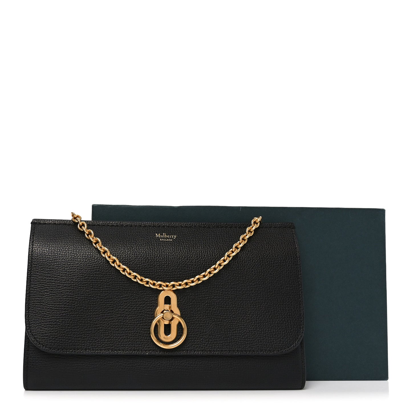 Small Classic Grain Amberley Convertible Clutch Black