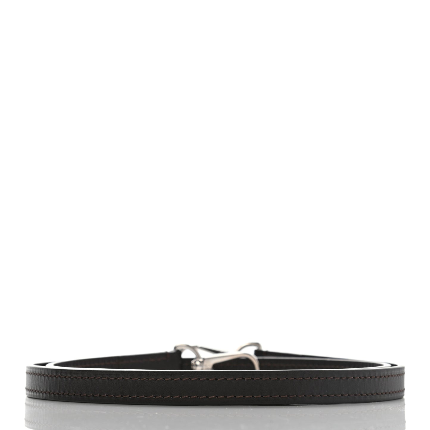 Calfskin 12mm Shoulder Strap Dark Brown