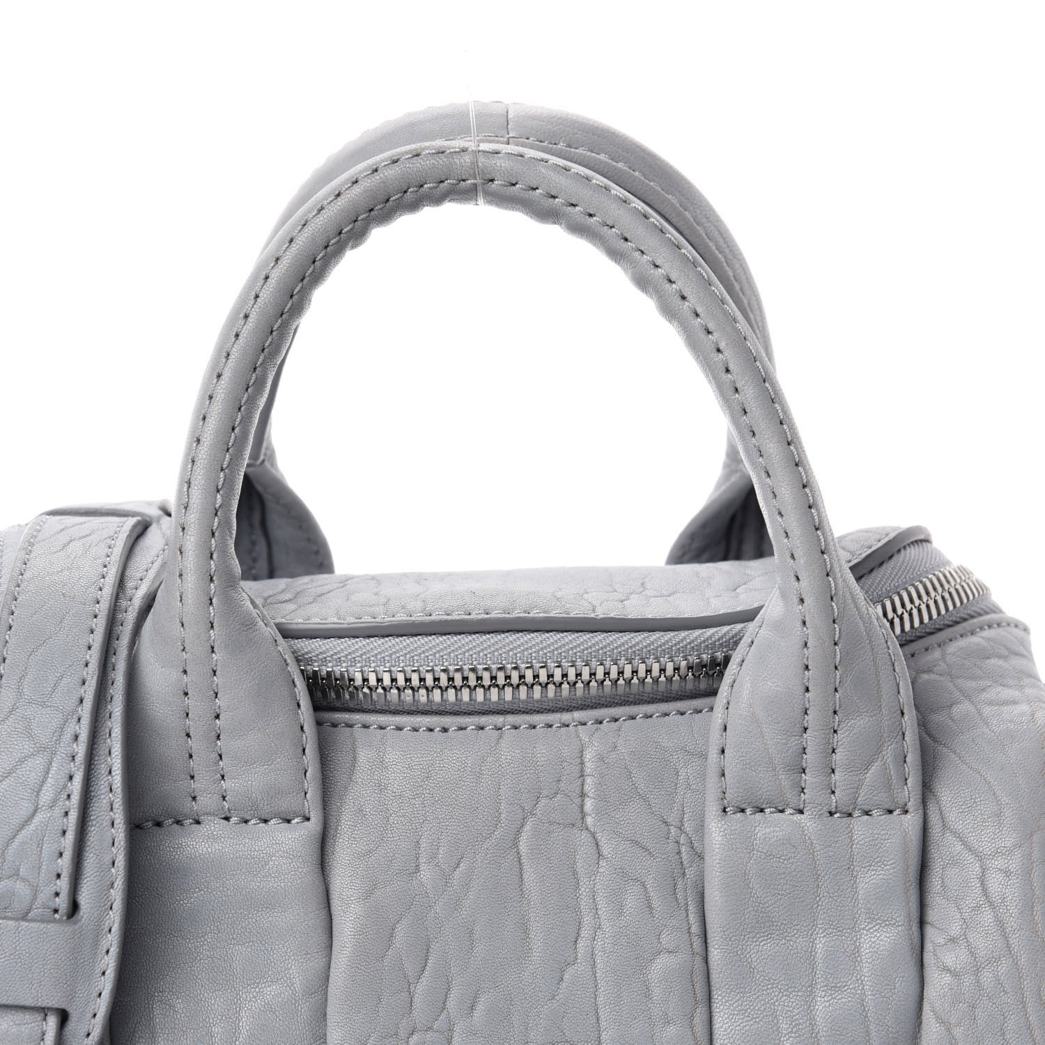 Alexander Wang Pebbled Lambskin Mini Rockie Carbon Rodhium Hardware 12 of 12