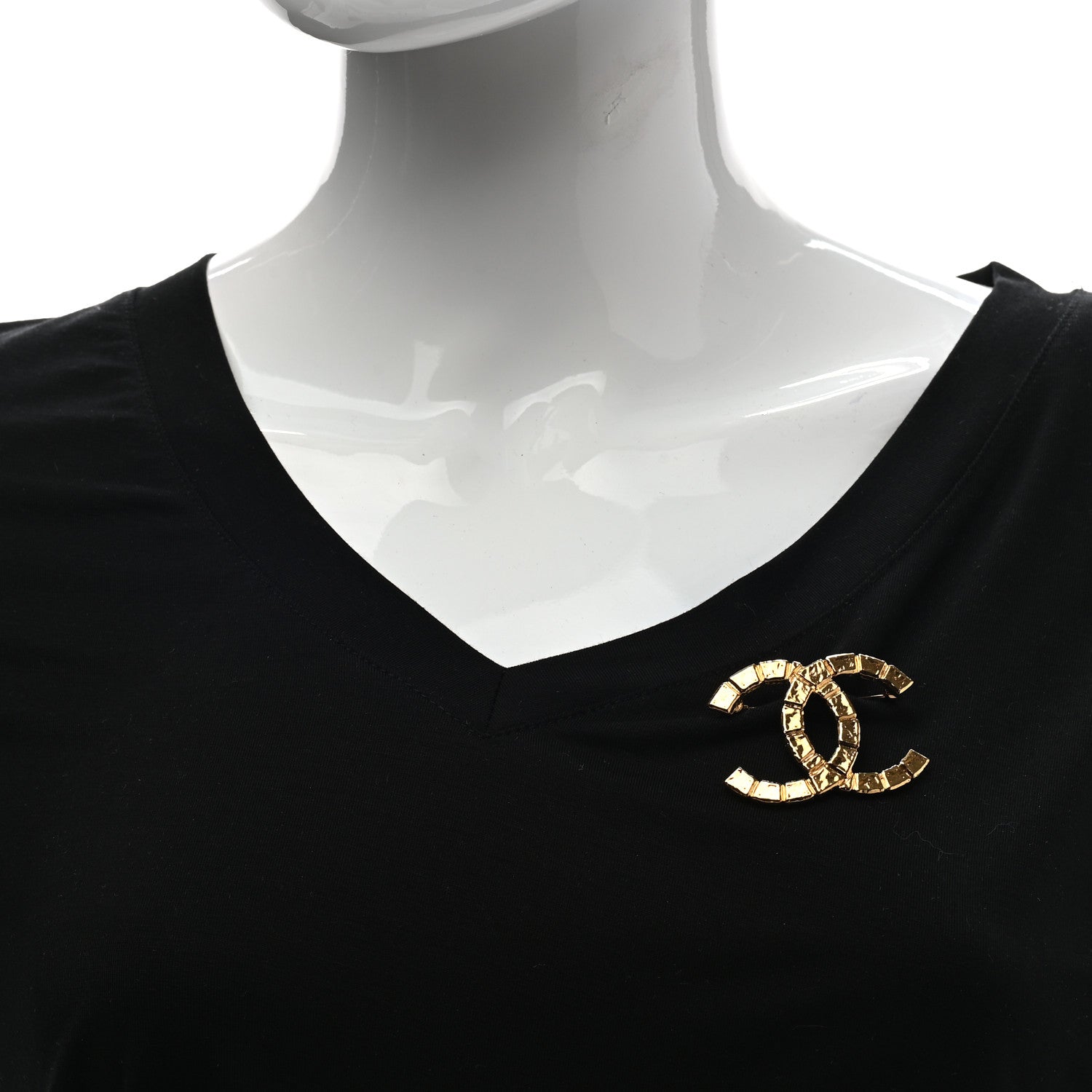 Chanel CC Brooch Gold 2 of 4