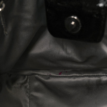 Chanel Crinkled Patent Modern Chain Flap Black 11 of 11