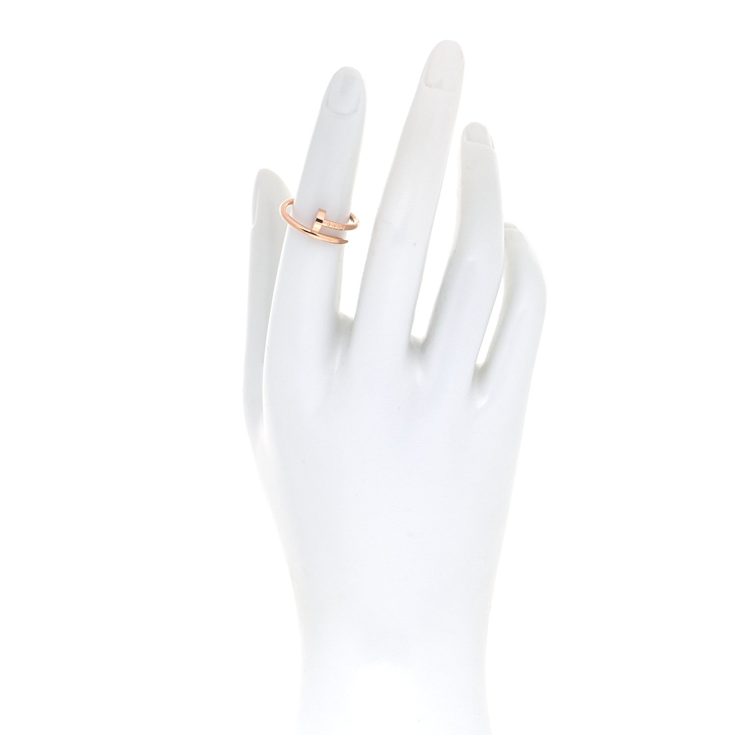 Cartier 18K Pink Gold Small Juste Un Clou Ring 51 5.75 2 of 5