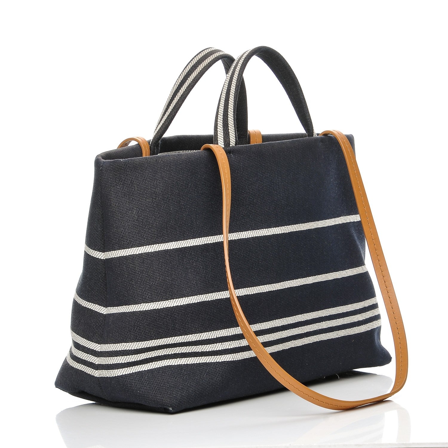 Chanel Denim Large Shopping Tote Black 3 of 9