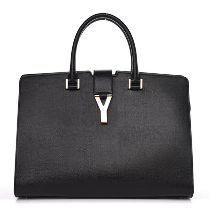 Saint Laurent Textured Calfskin Medium Classic Y Cabas Black 1 of 9