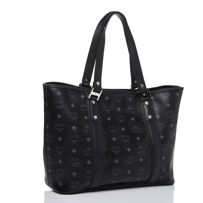 MCM Visetos Shopping Tote Black 3 of 29