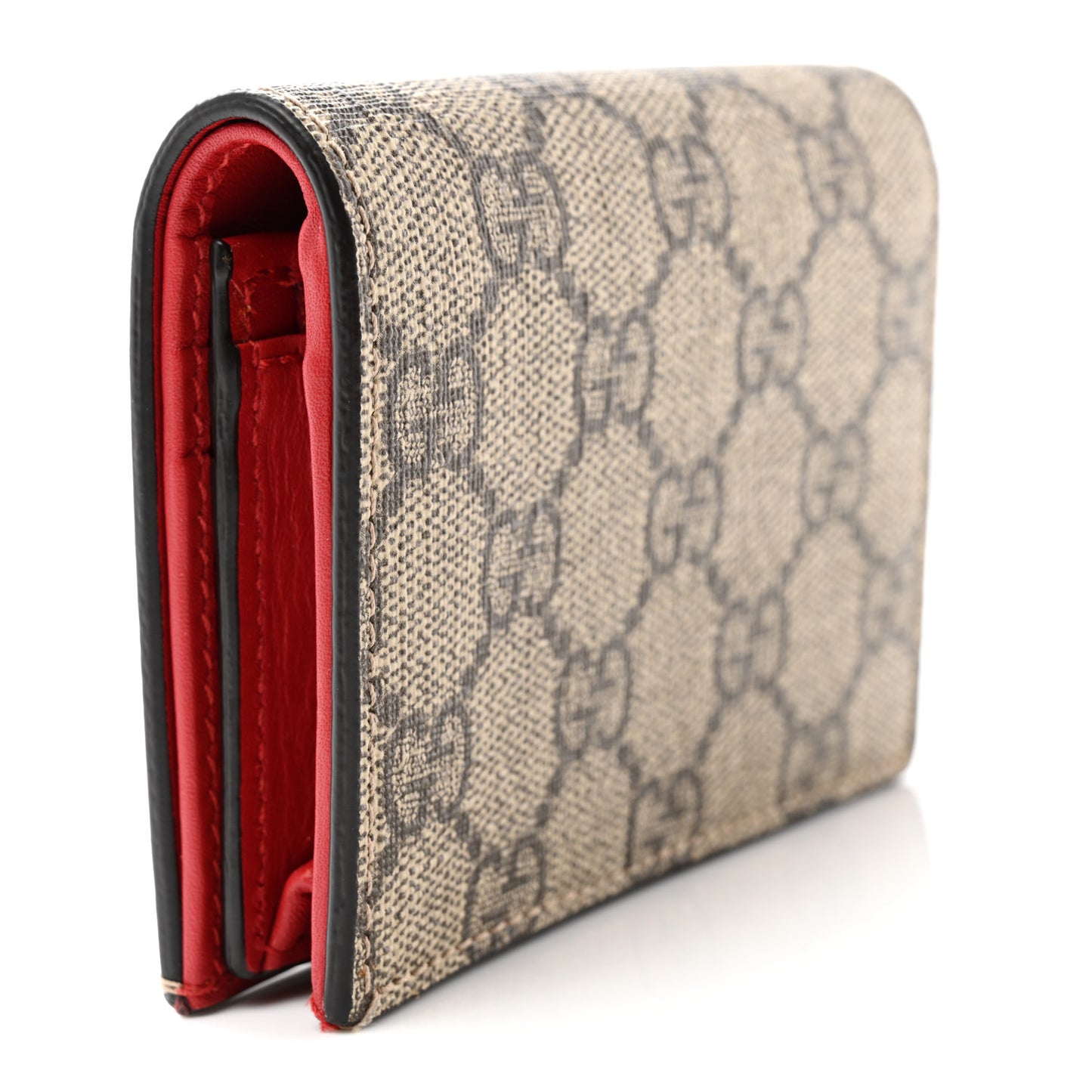Soft GG Supreme Monogram Mystic Cat Card Case Wallet