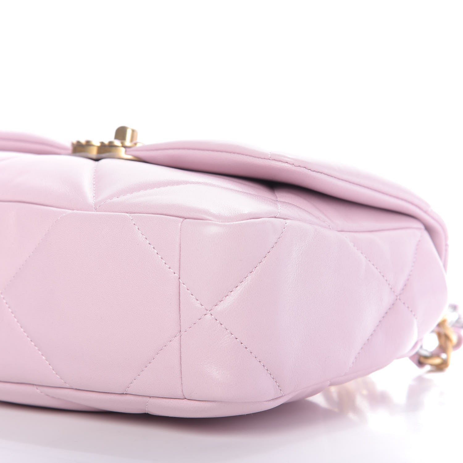 Chanel Lambskin Quilted Medium 19 Flap Light Pink 7 of 9