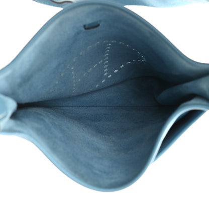 Hermes Taurillon Clemence Evelyne III GM Blue Jean 4 of 10