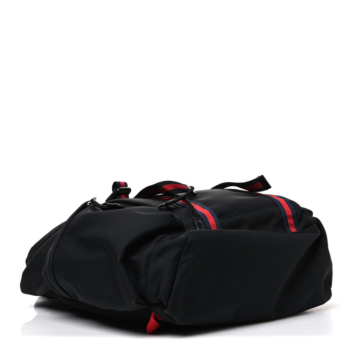 Gucci Techno Canvas Web Double Buckle Backpack Black 4 of 10