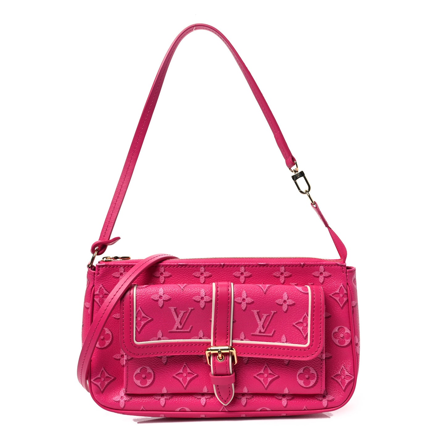 Monogram Fall For You Maxi Multi Pochette Accessories Fuchsia