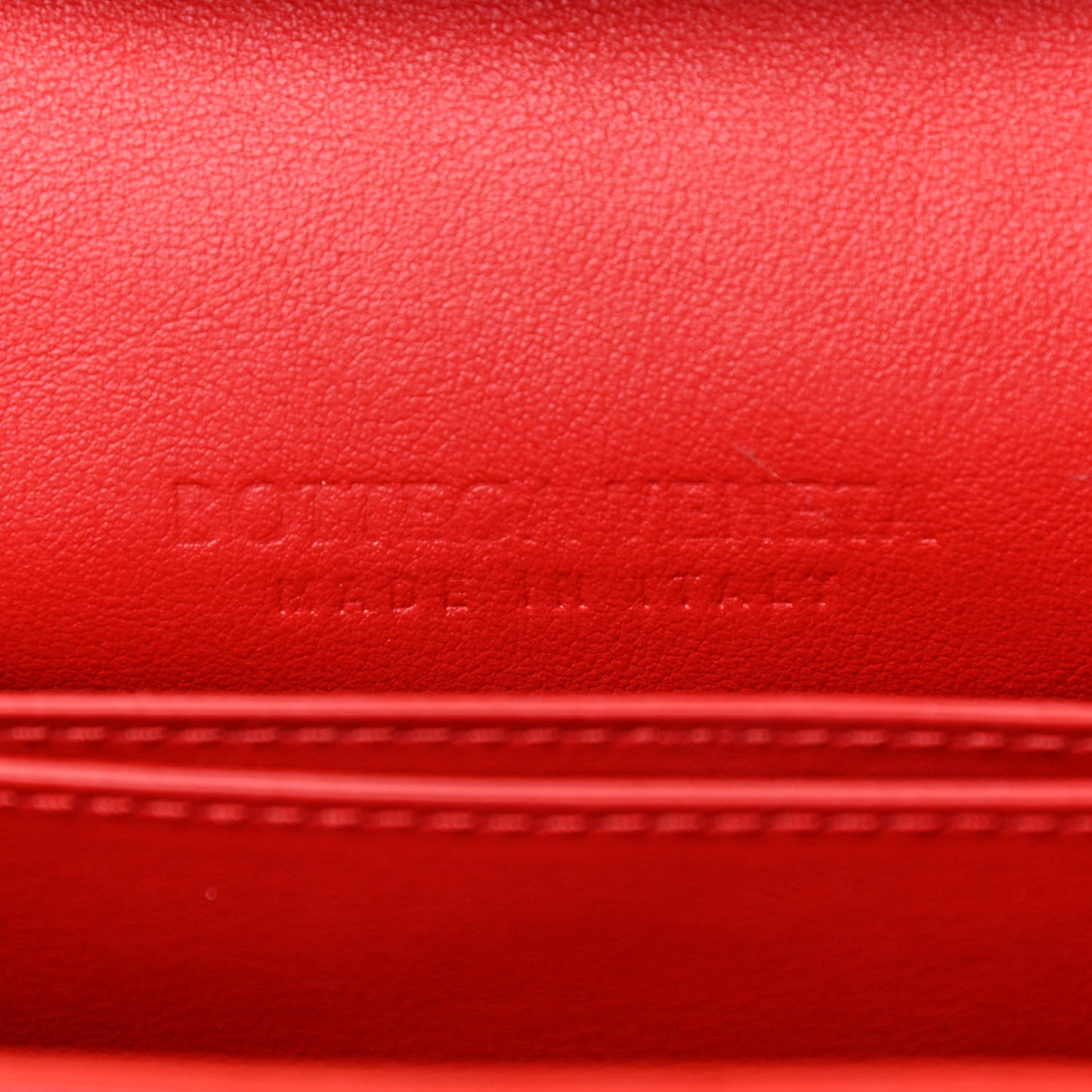 Nappa Intrecciato Mini Crossbody Red