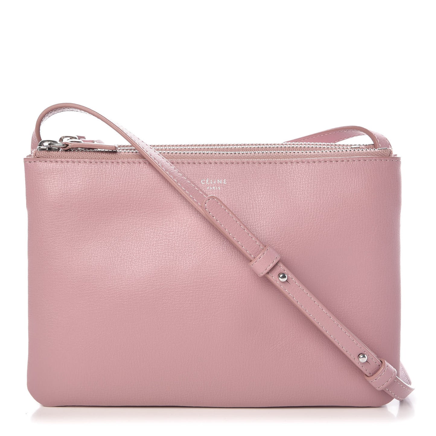 Lambskin Small Trio Crossbody Bag Antique Rose
