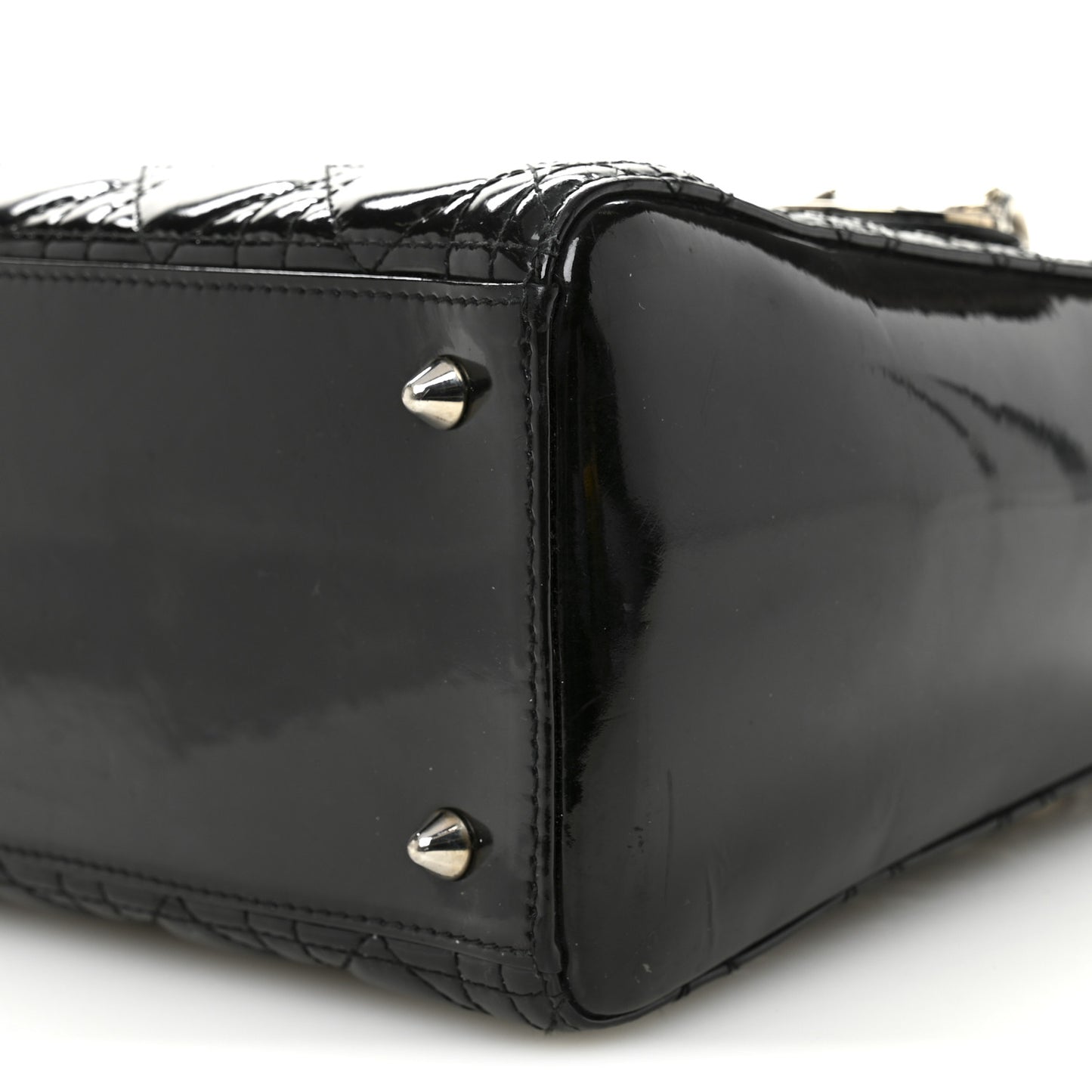 Patent Cannage Medium Lady Dior Black