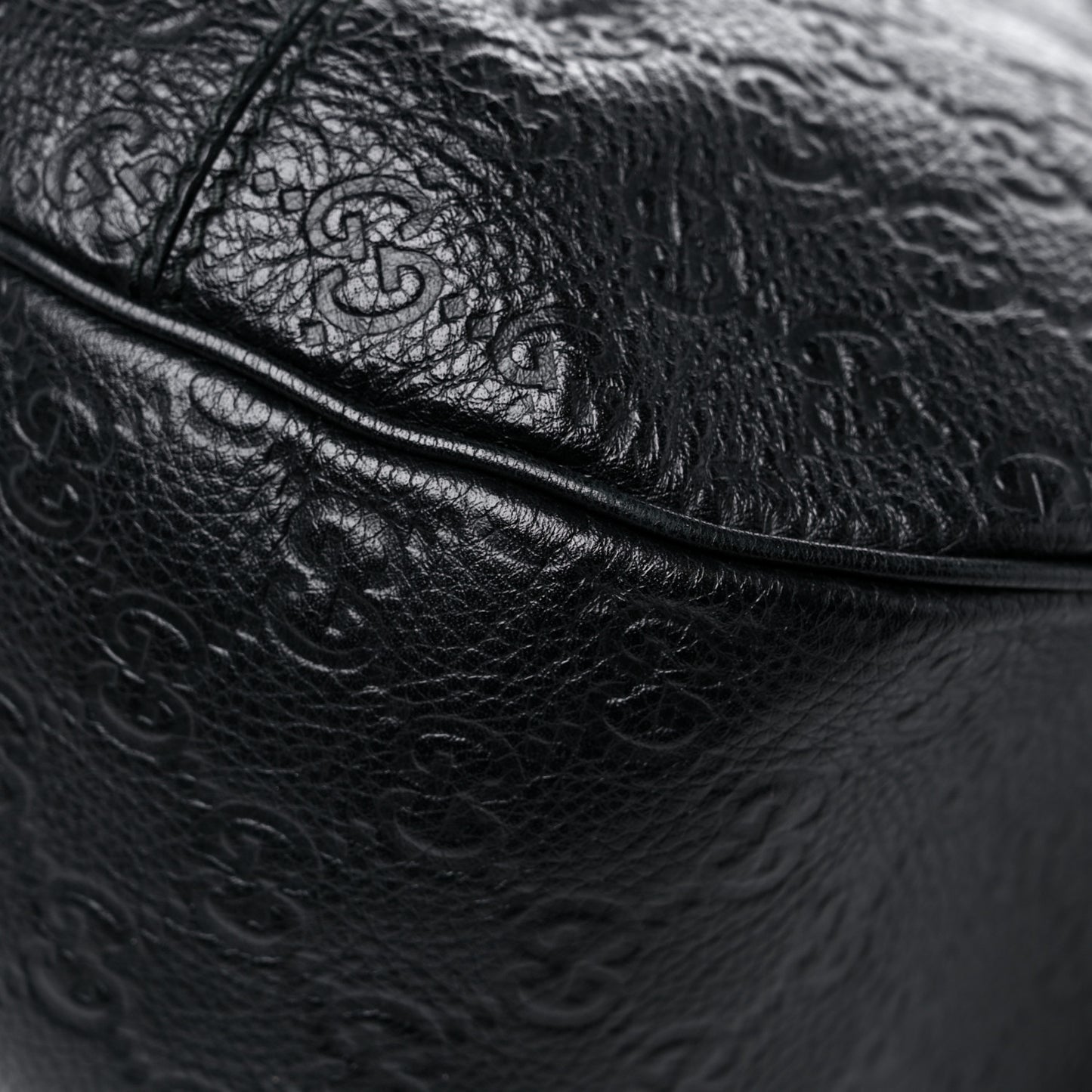 Guccissima Large New Ladies Web Hobo Black