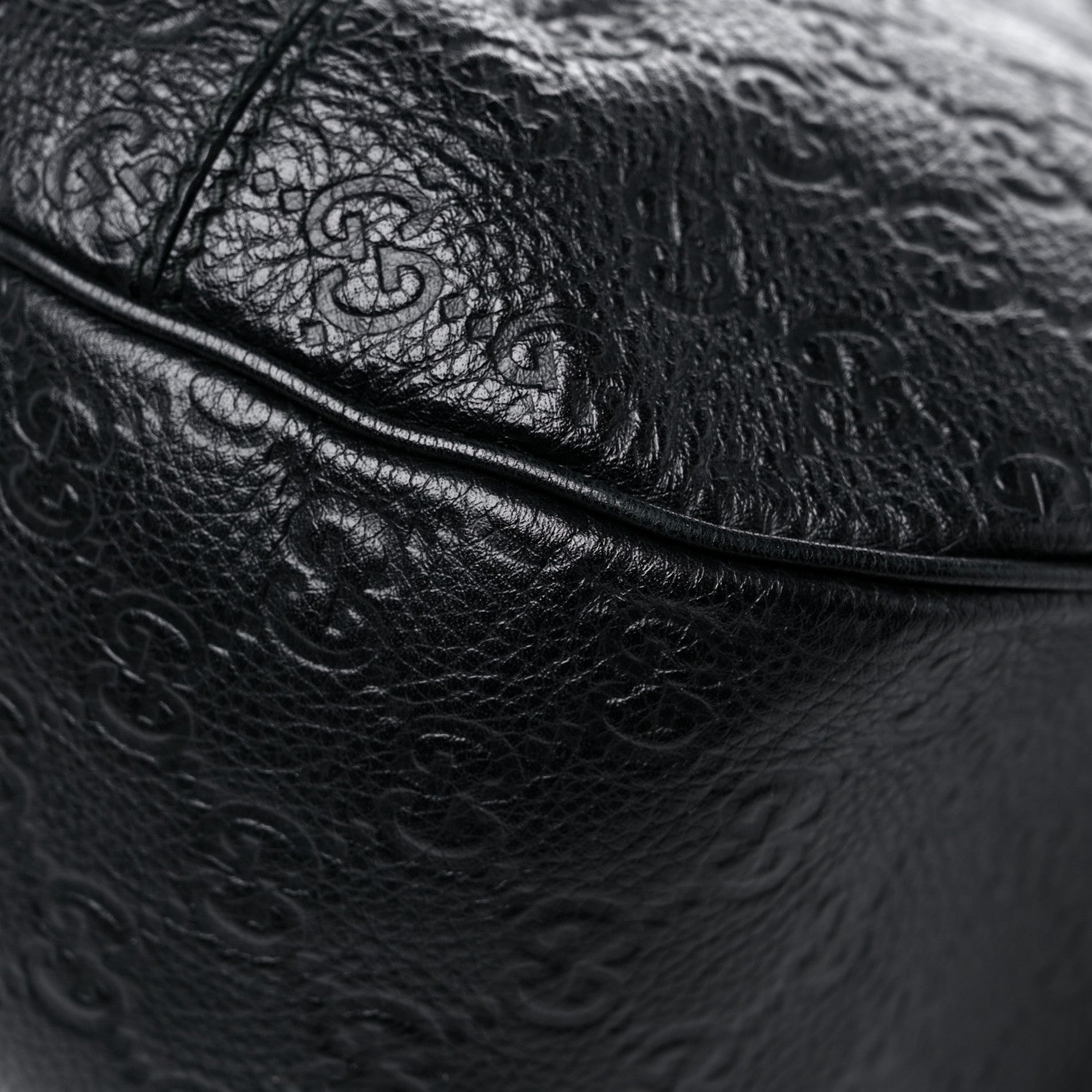 Gucci Guccissima Large New Ladies Web Hobo Black 11 of 18