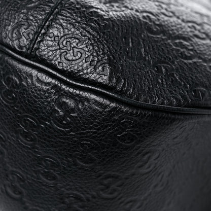 Gucci Guccissima Large New Ladies Web Hobo Black 11 of 18