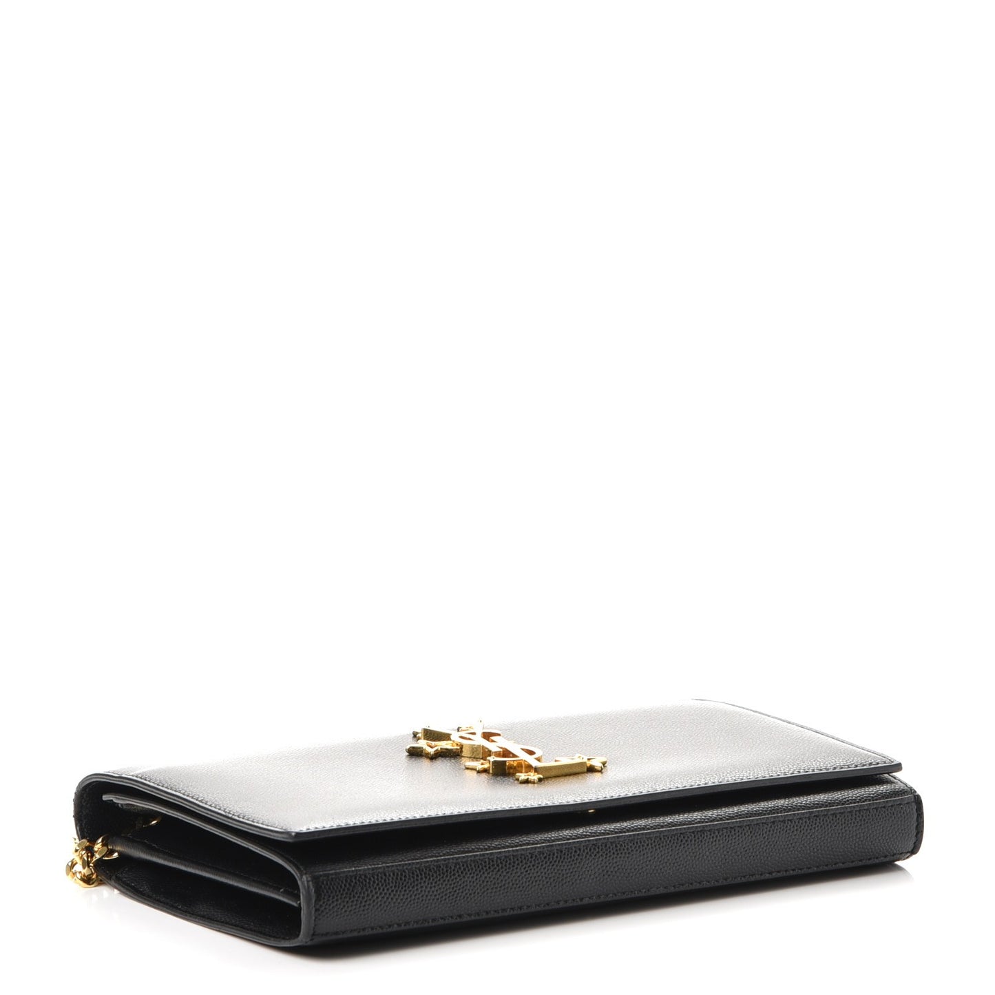 Grain De Poudre Star Studded Monogram Wallet on Chain Black