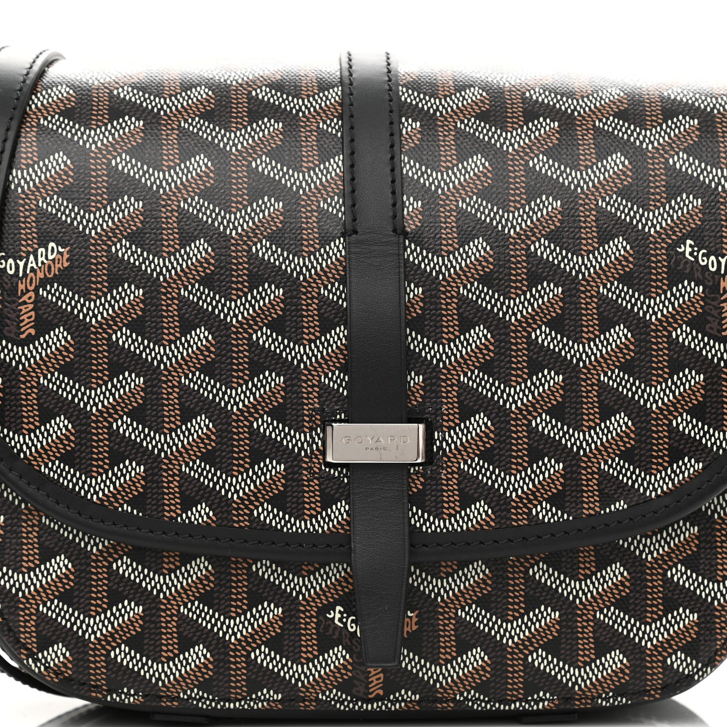 Goyardine Belvedere II PM Messenger Bag Black