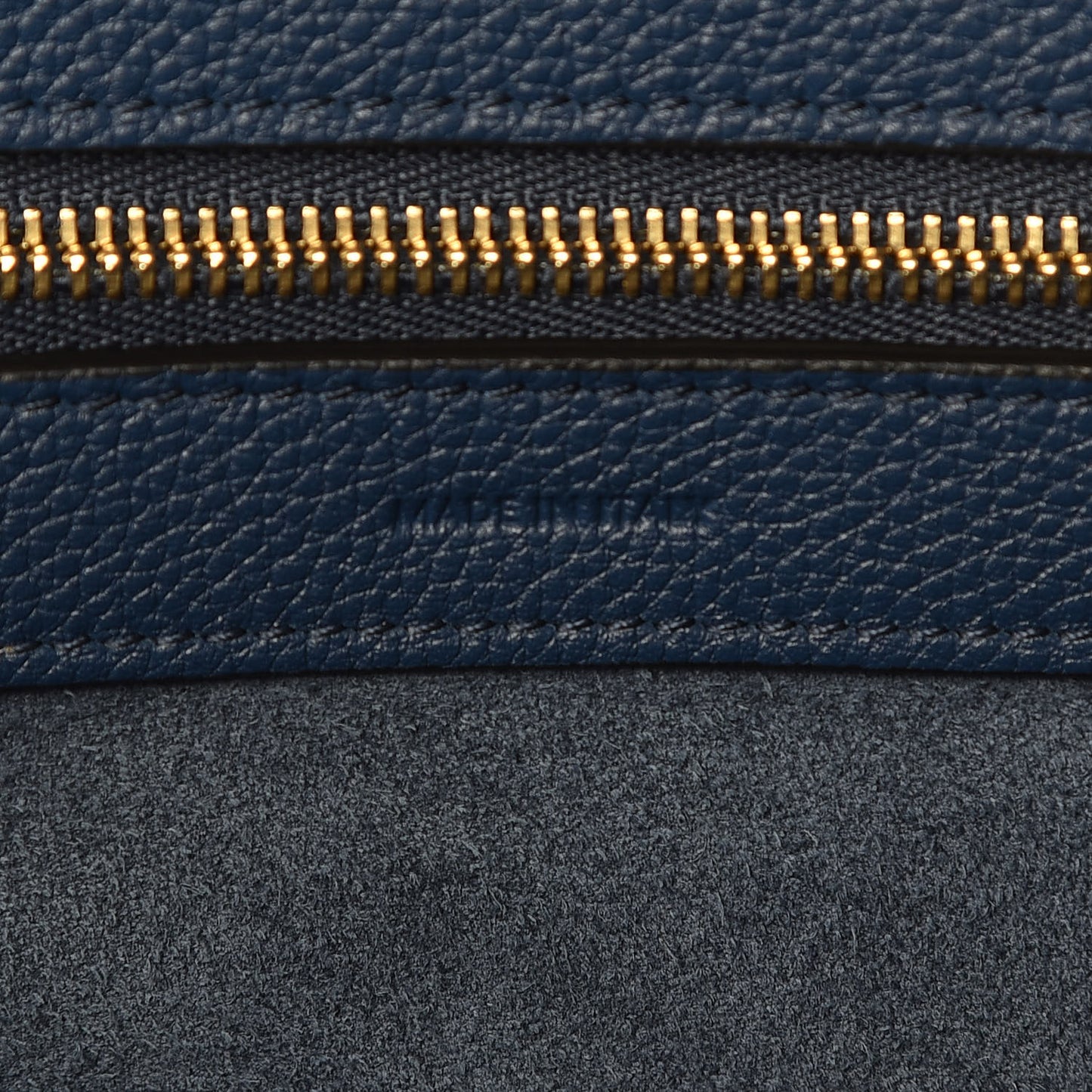 Soft Grained Calfskin Medium Belt Cabas Phantom Deep Blue