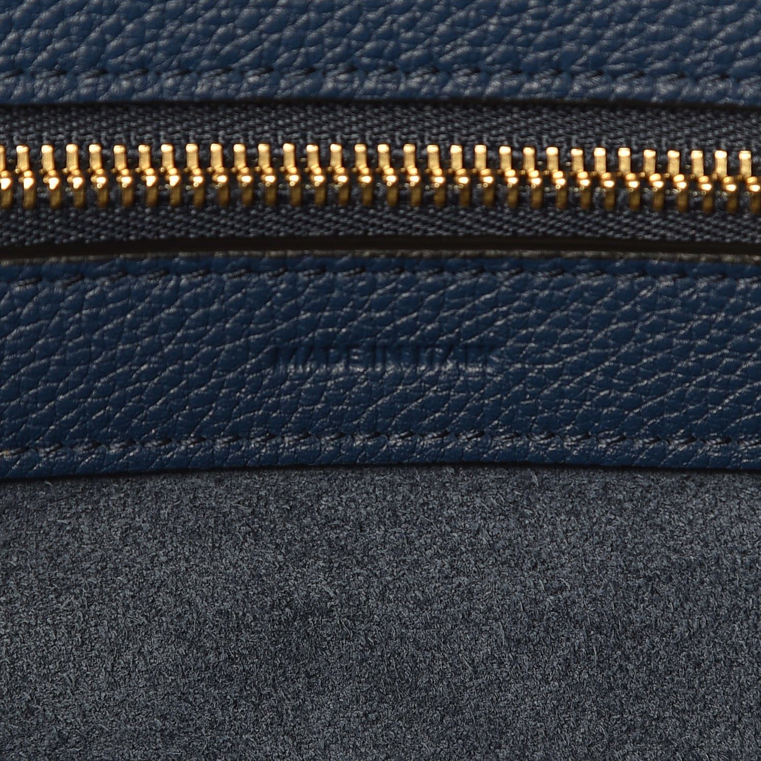 Celine Soft Grained Calfskin Medium Belt Cabas Phantom Deep Blue 7 of 8