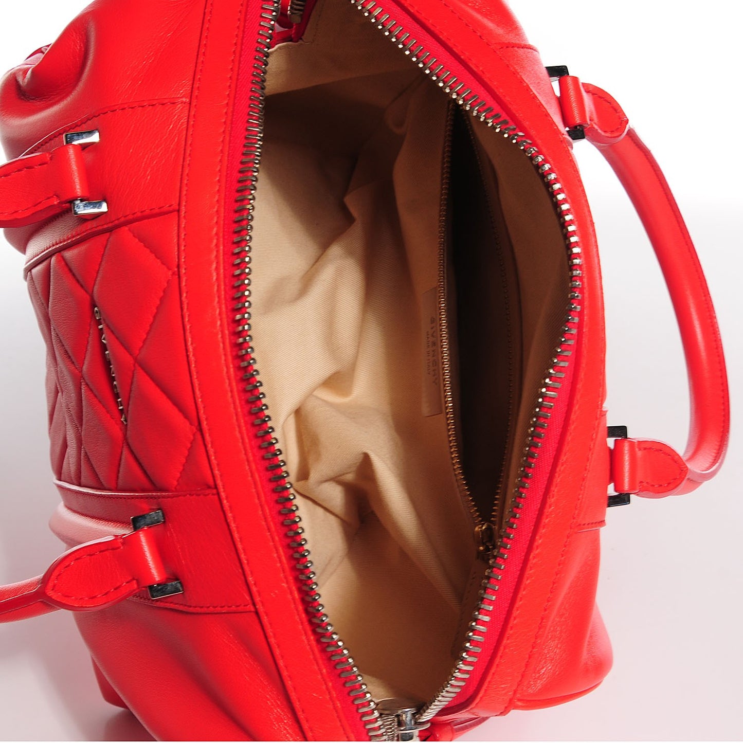 Lambskin Quilted Medium Lucrezia Red