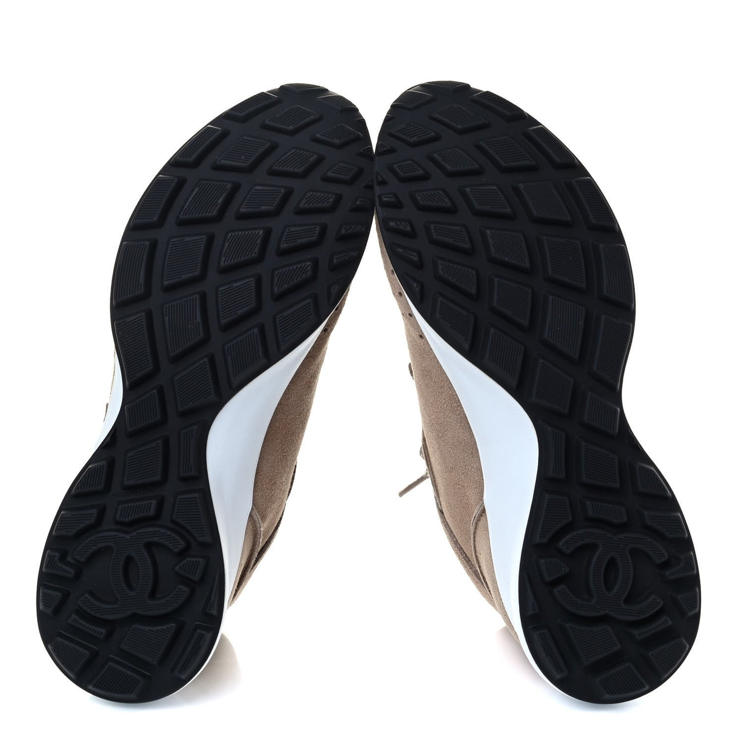 Suede Goatskin CC Sneakers 38 Dark Beige