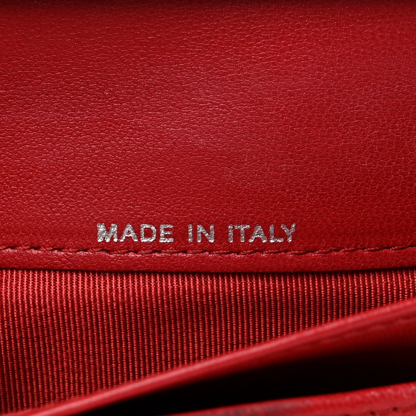 Lambskin Quilted Large Flap Wallet Red