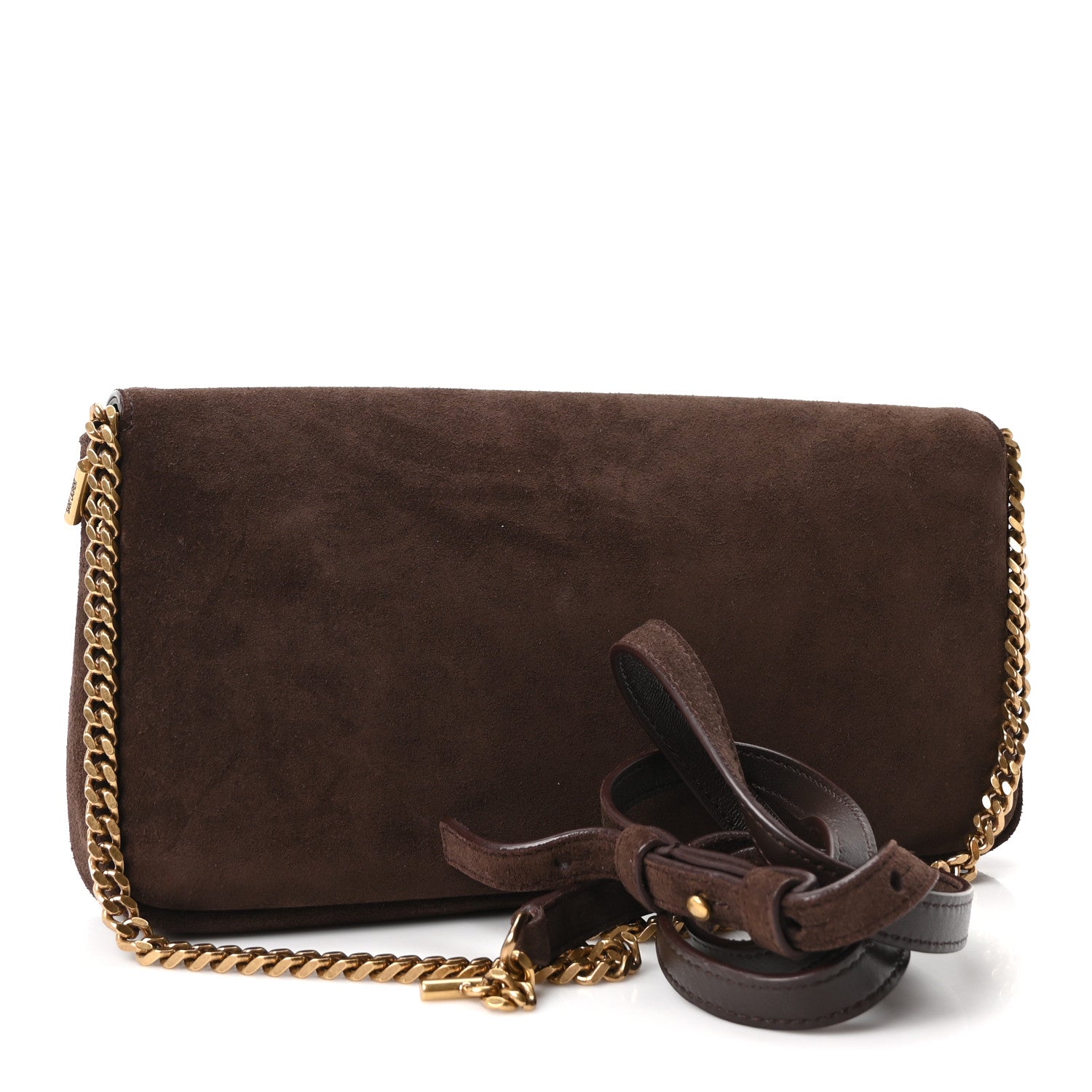 Saint Laurent Suede Monogram Tassel Kate 99 Baguette Bag Light Ocre 3 of 10