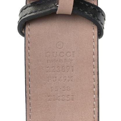 Gucci Imprime Monogram Interlocking G Belt 95 38 Black 3 of 6